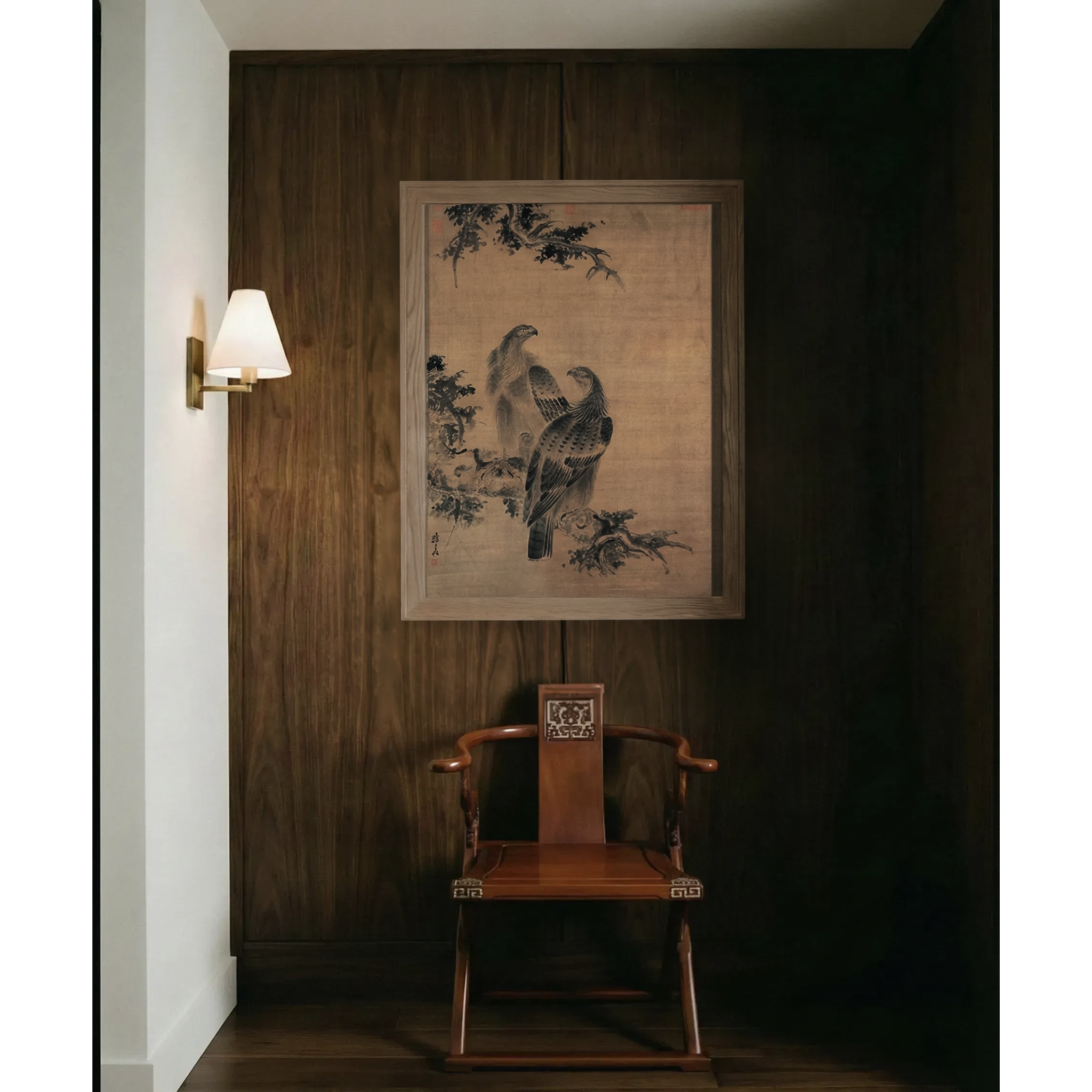horseshoe back chair Jiaoyi (交椅)